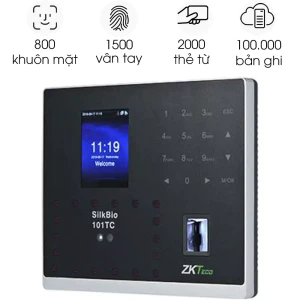 Máy chấm công vân tay, khuôn mặt ZKTECO 101-TC