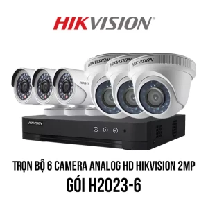 Trọn bộ 6 camera Analog HD HIKVISION 2MP giá rẻ [H2023-6]