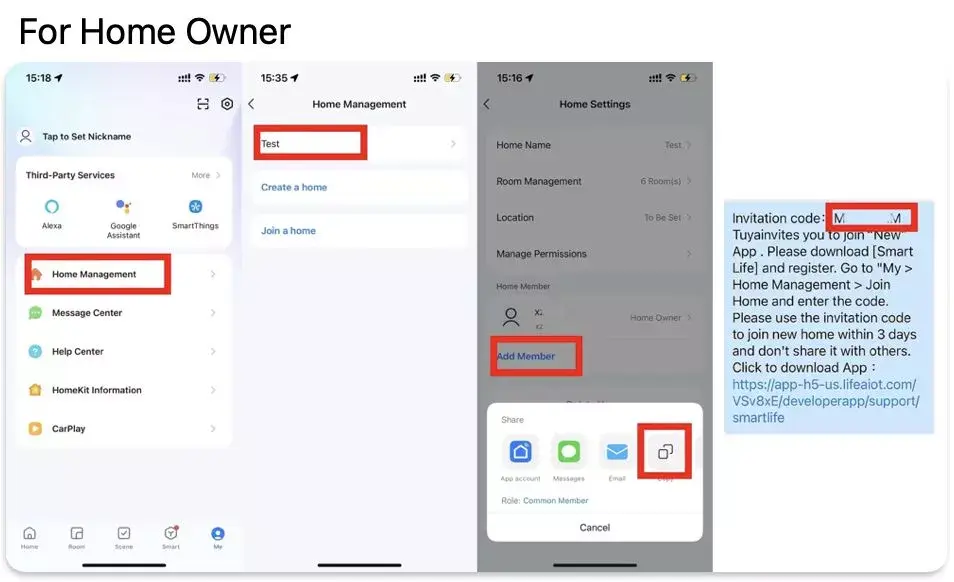 Cách Khắc Phục Lỗi “Không Mời Được Thành Viên” Trong App Tuya (Smart Life) Cách Khắc Phục Lỗi “Không Mời Được Thành Viên” Trong App Tuya (Smart Life)
