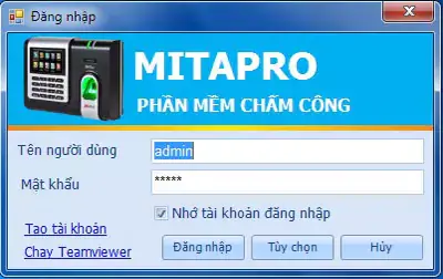 Phần mềm chấm công Mitapro