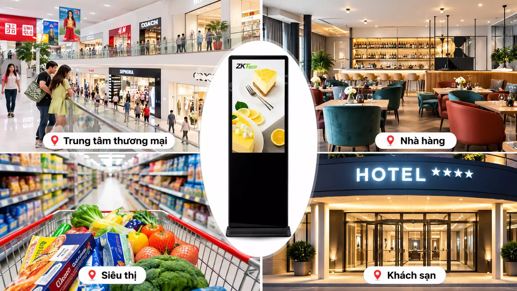 Màn hình quảng cáo ZKTeco ZK-DS43