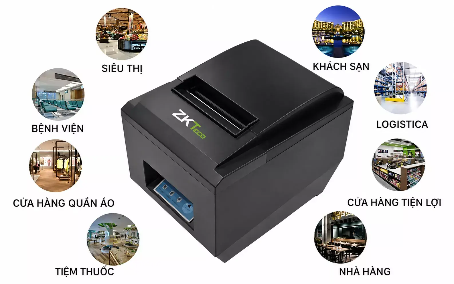 Máy in hóa đơn tốc độ cao ZKTeco ZKP8005
