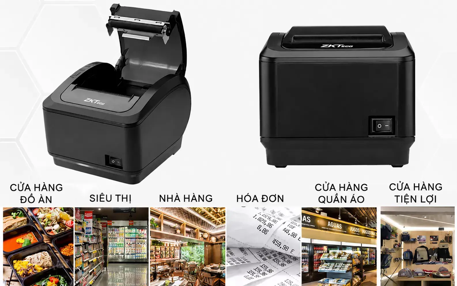 Máy in hóa đơn ZKTeco ZKP8007