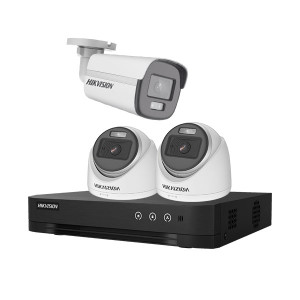 Bộ 3 Camera HIKVISION 2MP - Thu Tiếng - Có Màu Ban Đêm