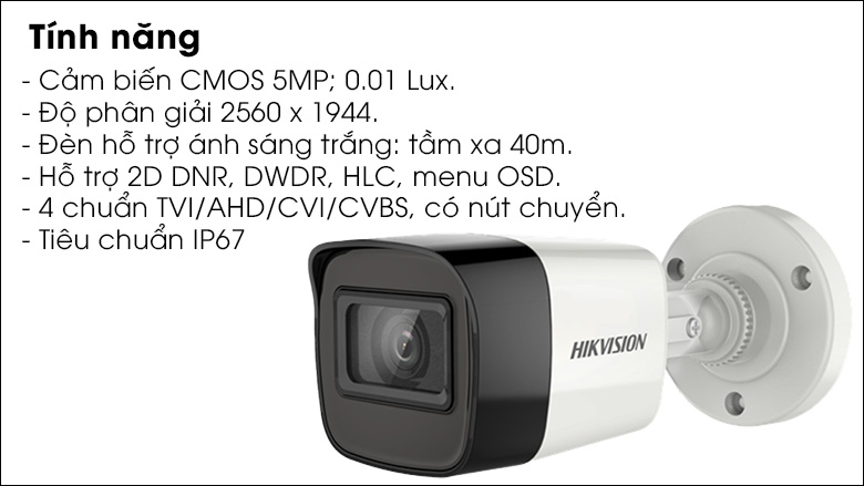Bộ 3 Mắt Camera HIKVISION 8.0mp (4K)5