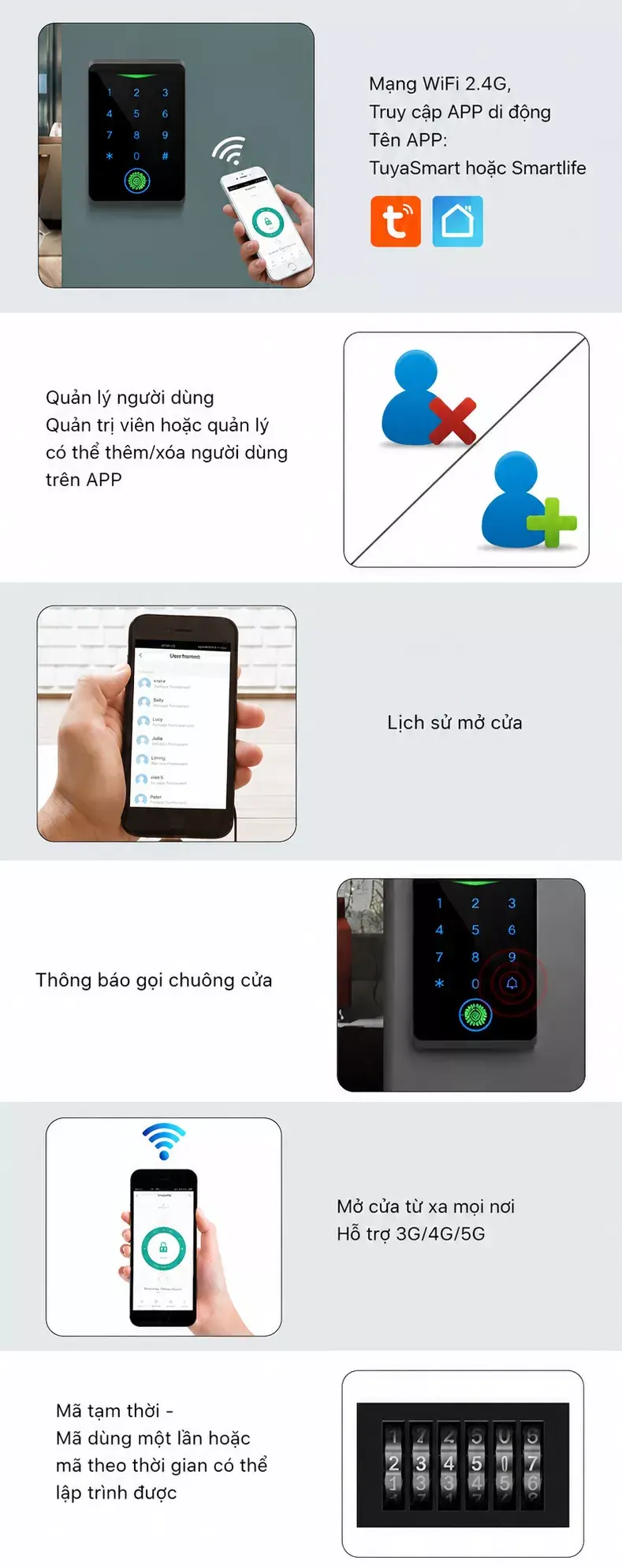 Đầu đọc kiểm soát truy cập vân tay mật khẩu và thẻ từ CF1 Wifi Đầu đọc kiểm soát truy cập vân tay mật khẩu và thẻ từ CF1 Wifi