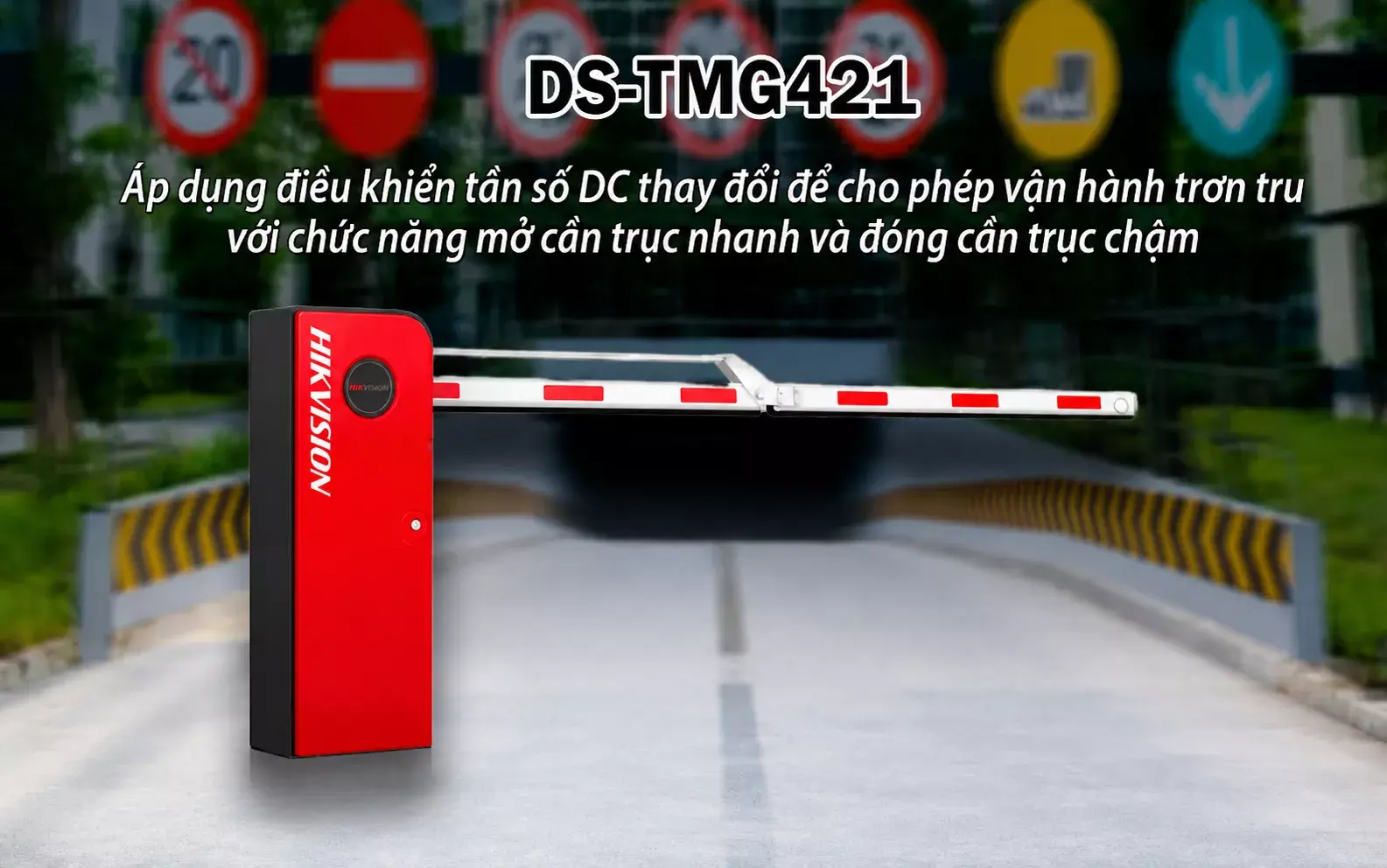 Barrier tự động cần gập Hikvision DS-TMG421