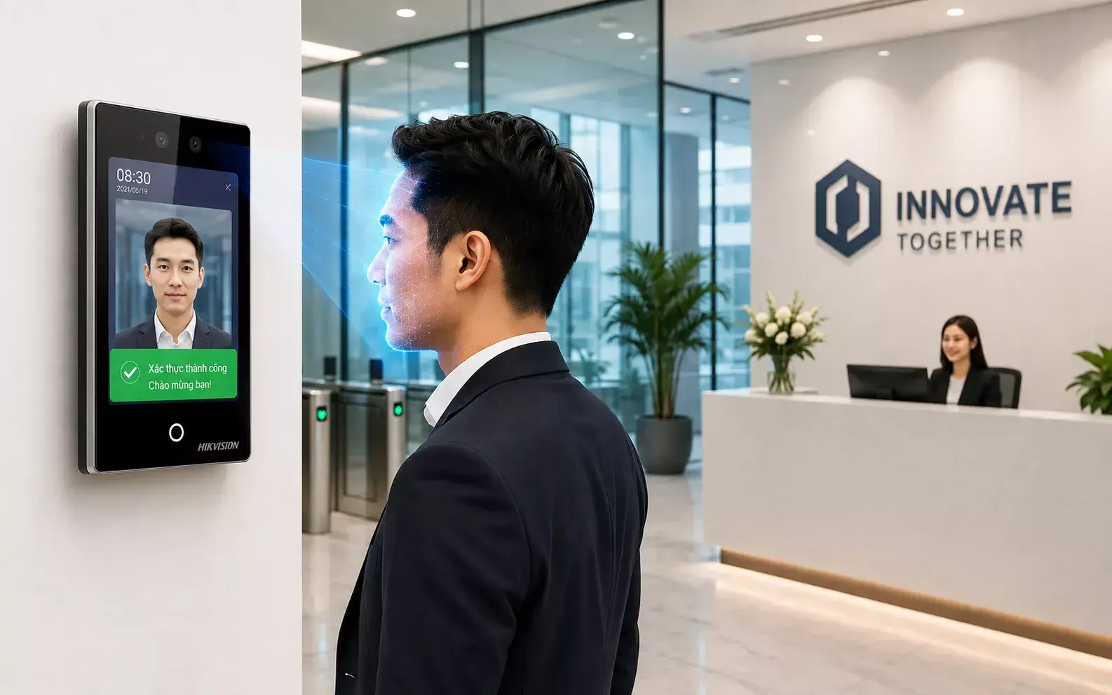 Máy chấm công AI Hikvision Ultra Series DS-K1T673TDWX-PROE1 giá rẻ. bảo hành chính hãng 24 tháng Máy chấm công AI Hikvision Ultra Series DS-K1T673TDWX-PROE1 giá rẻ. bảo hành chính hãng 24 tháng