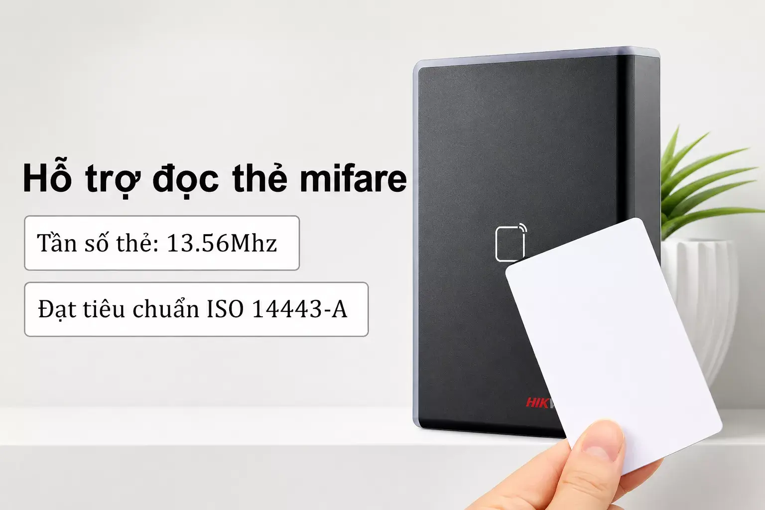 Đầu đọc thẻ DS-K1108AD hỗ trợ nhận diện thẻ mifare Đầu đọc thẻ DS-K1108AD hỗ trợ nhận diện thẻ mifare