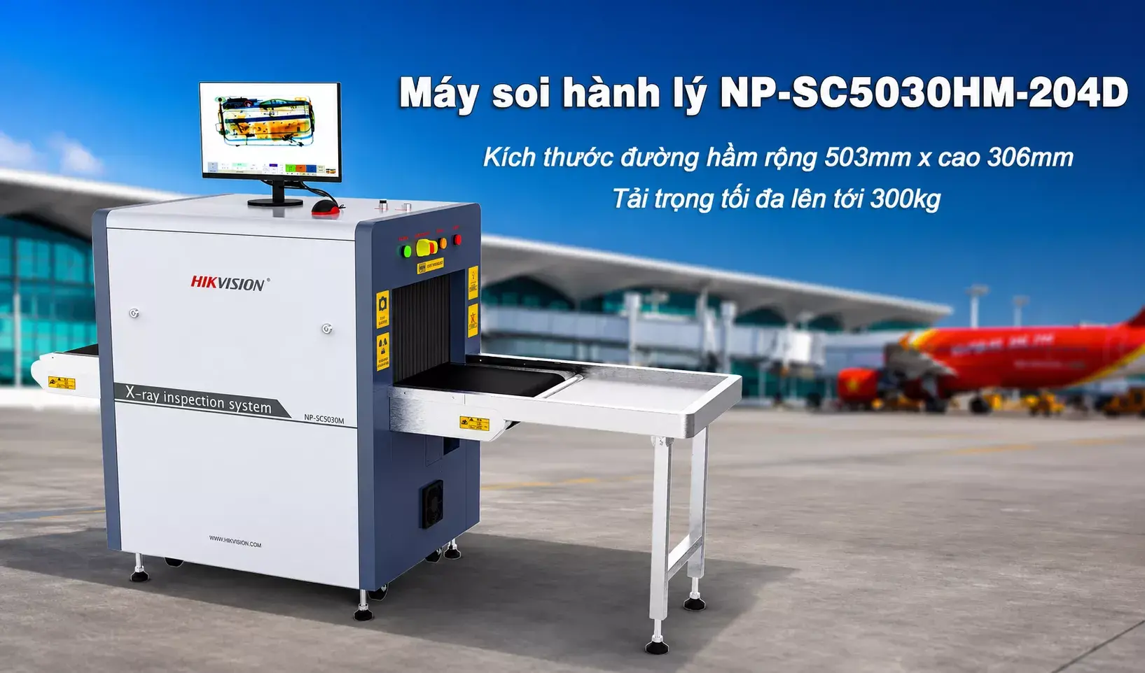 Máy soi hành lý X-ray Hikvision NP-SC5030HM-204D Máy soi hành lý X-ray Hikvision NP-SC5030HM-204D