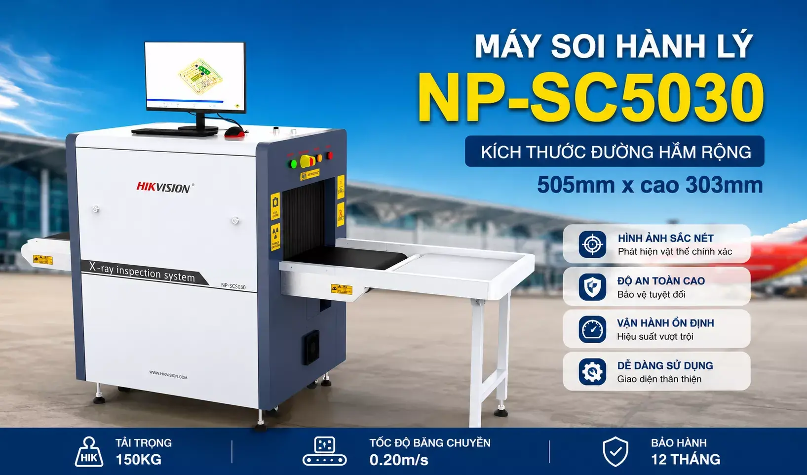 Máy soi hành lý X-ray Hikvision NP-SC5030