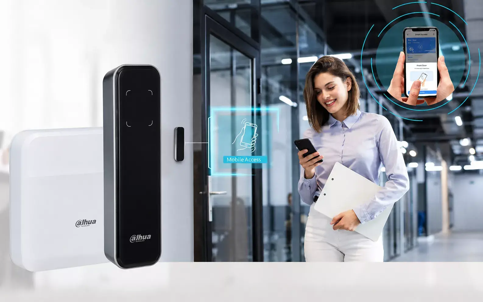 Đầu đọc thẻ Mifare Dahua ASR2200A chính hãng ứng dụng nhiều tính năng thông minh