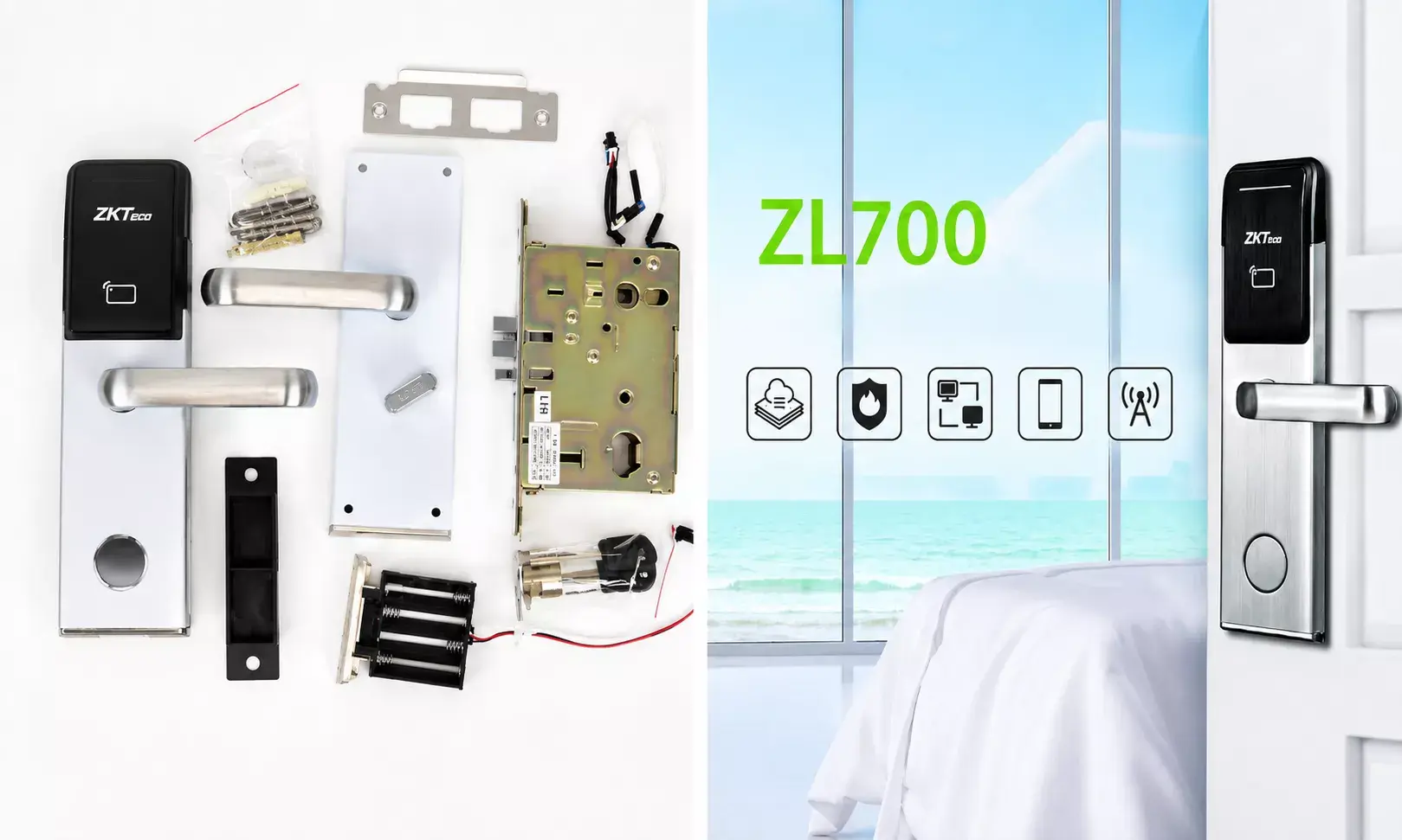Khóa khách sạn không dây ZKTeco ZL700 Khóa khách sạn không dây ZKTeco ZL700