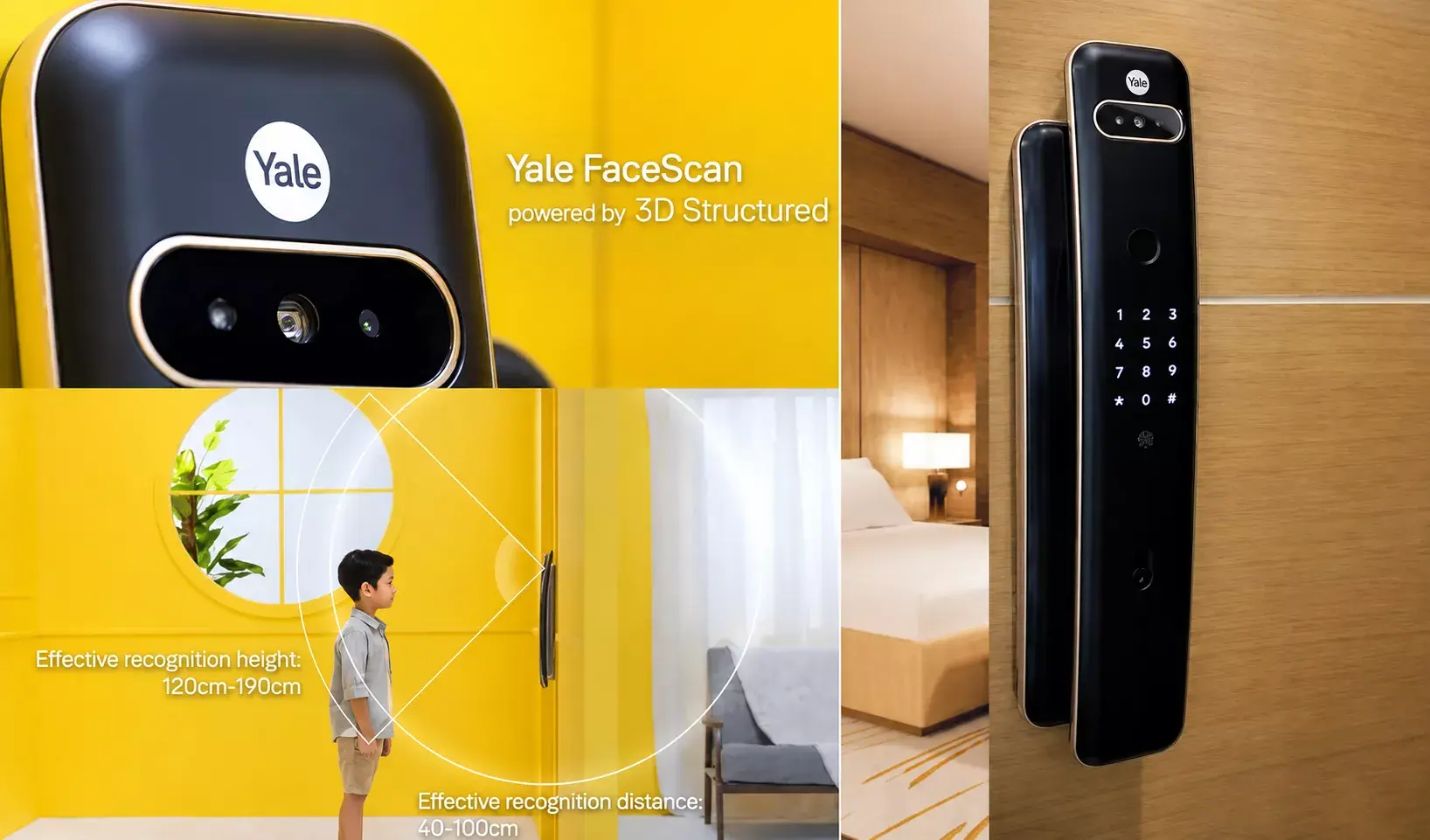 Khóa cửa nhận diện khuôn mặt Yale Luna Pro+