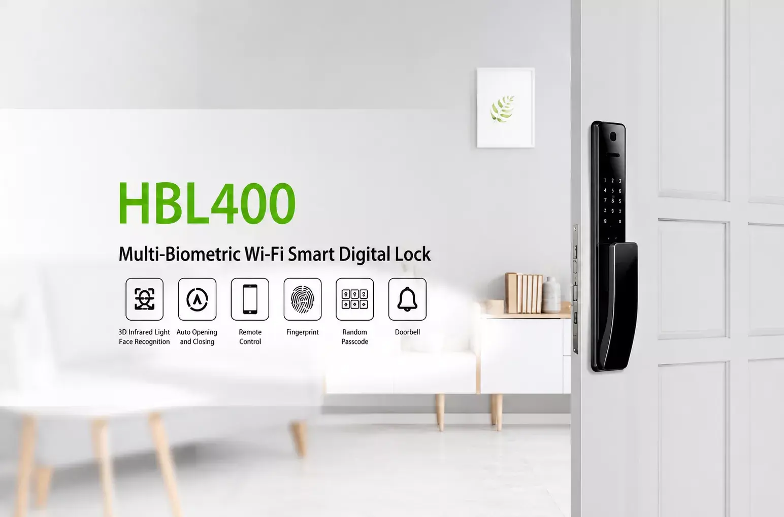Khóa điện tử HBL-400 nhận diện đa sinh trắc học Khóa điện tử HBL-400 nhận diện đa sinh trắc học
