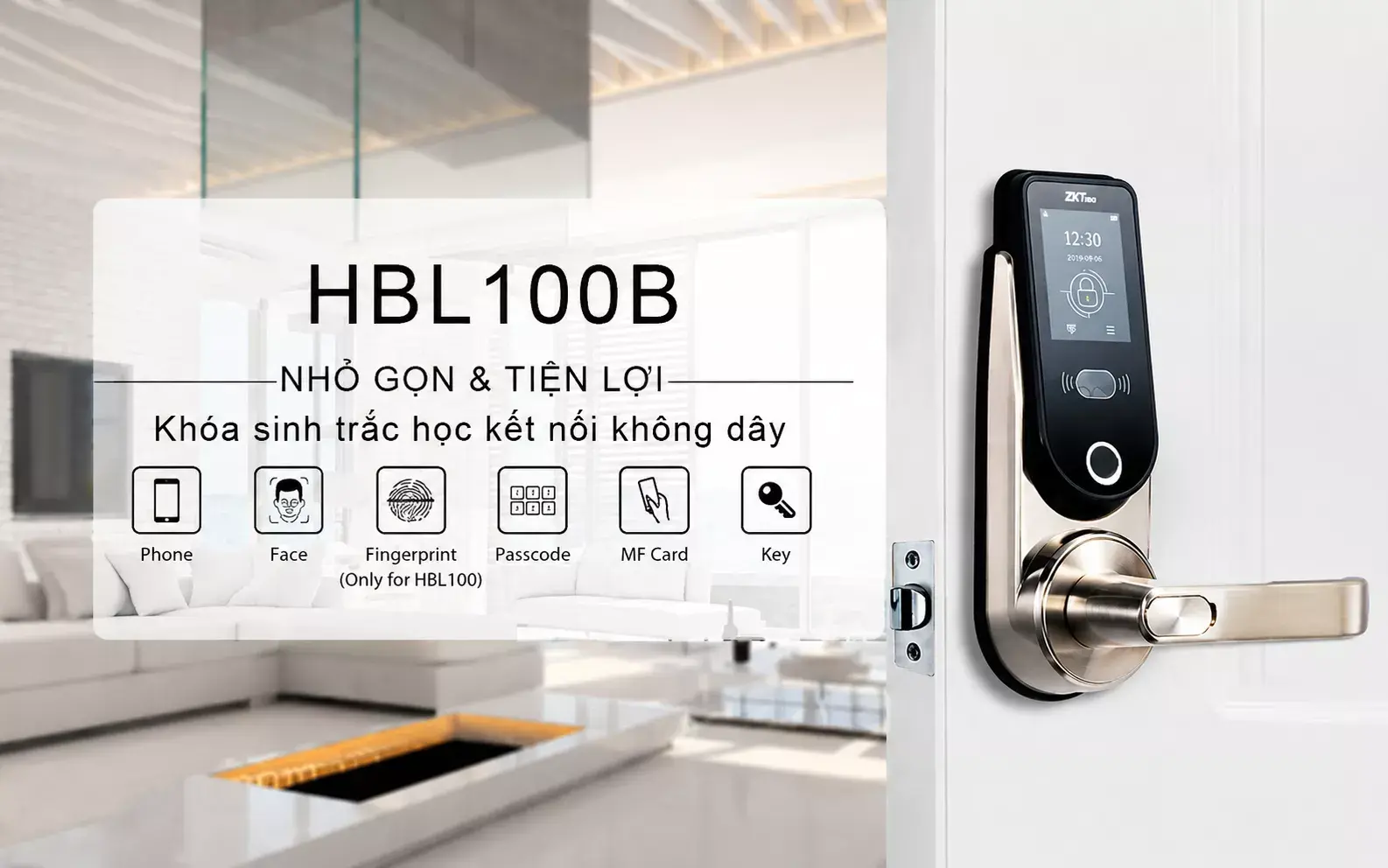 Giới thiệu về khóa cửa nhận dạng khuôn mặ HBL100B