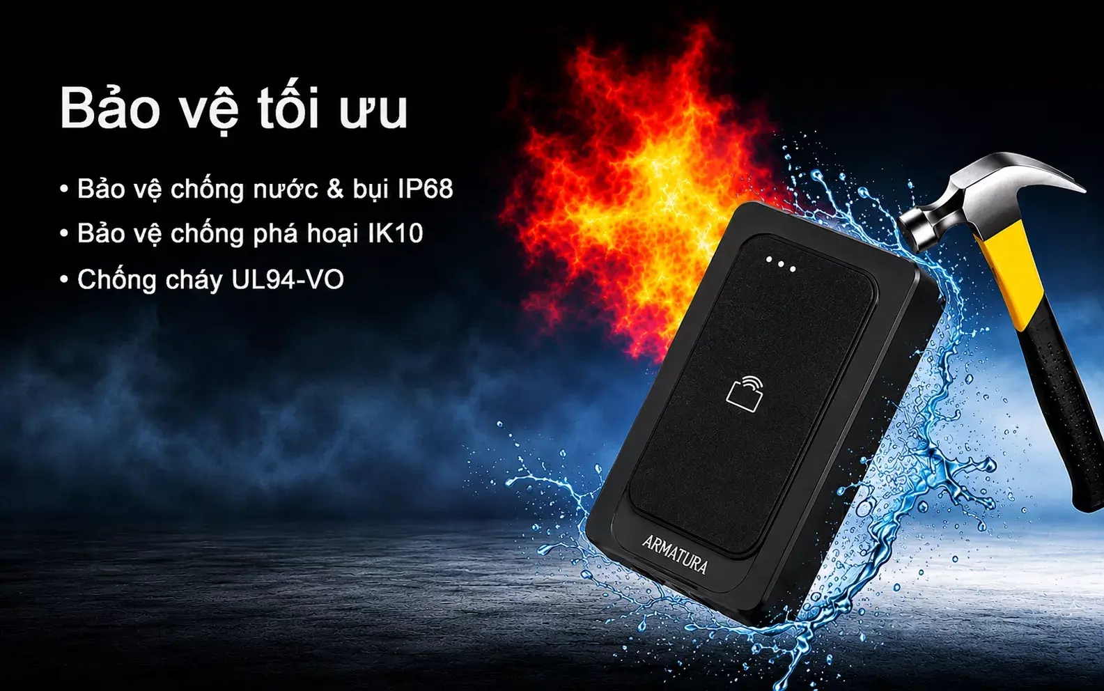Đầu đọc thẻ thông minh EP10-C chống thấm nước và phá hoại