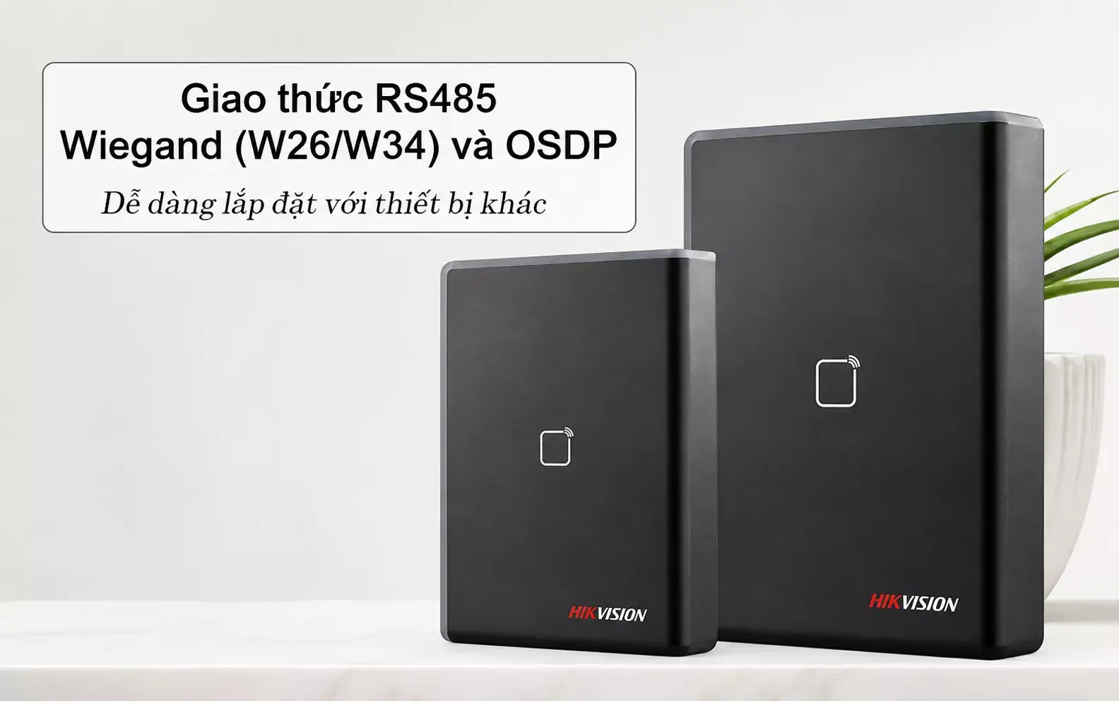 Đầu đọc thẻ DS-K1108-AD nhiều giao thức kết nối. Đầu đọc thẻ DS-K1108-AD nhiều giao thức kết nối.