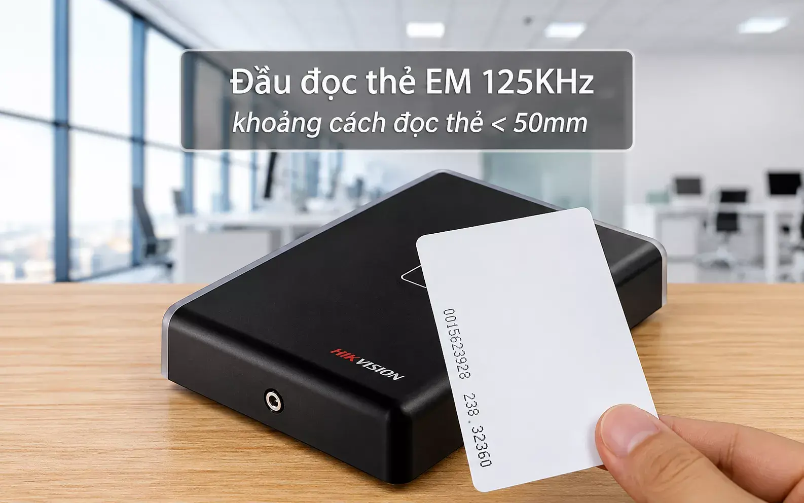 Giới thiệu về đầu đọc thẻ EM Hikvison DS-K1108AE