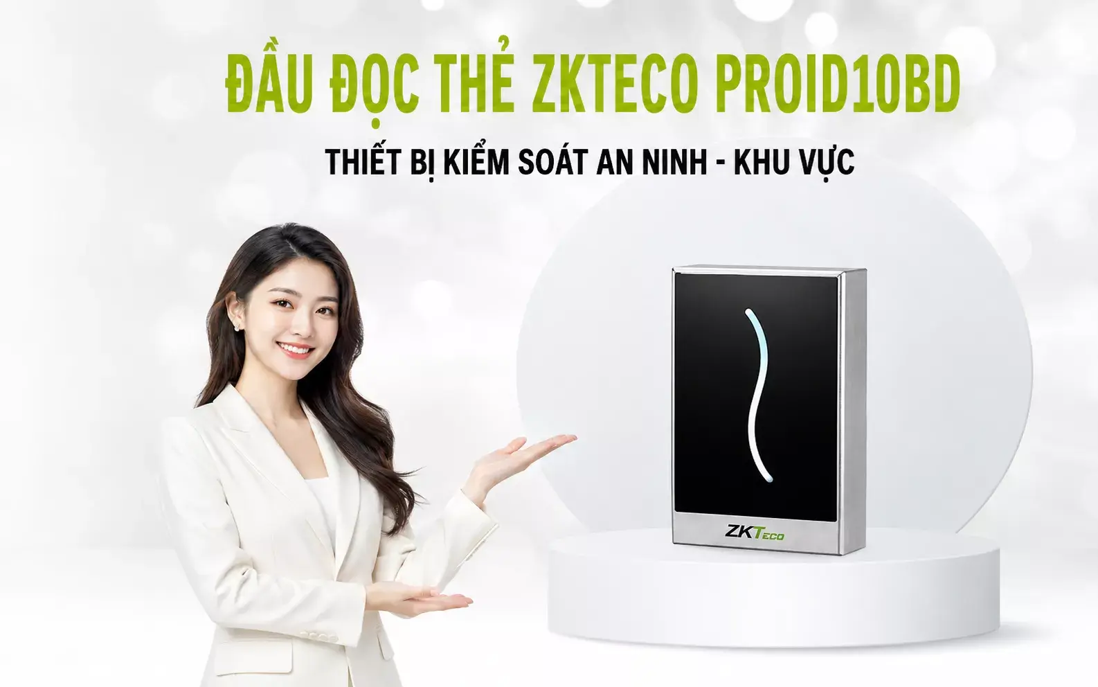 Đầu đọc thẻ cảm ứng ZKTeco ProID10BD Đầu đọc thẻ cảm ứng ZKTeco ProID10BD