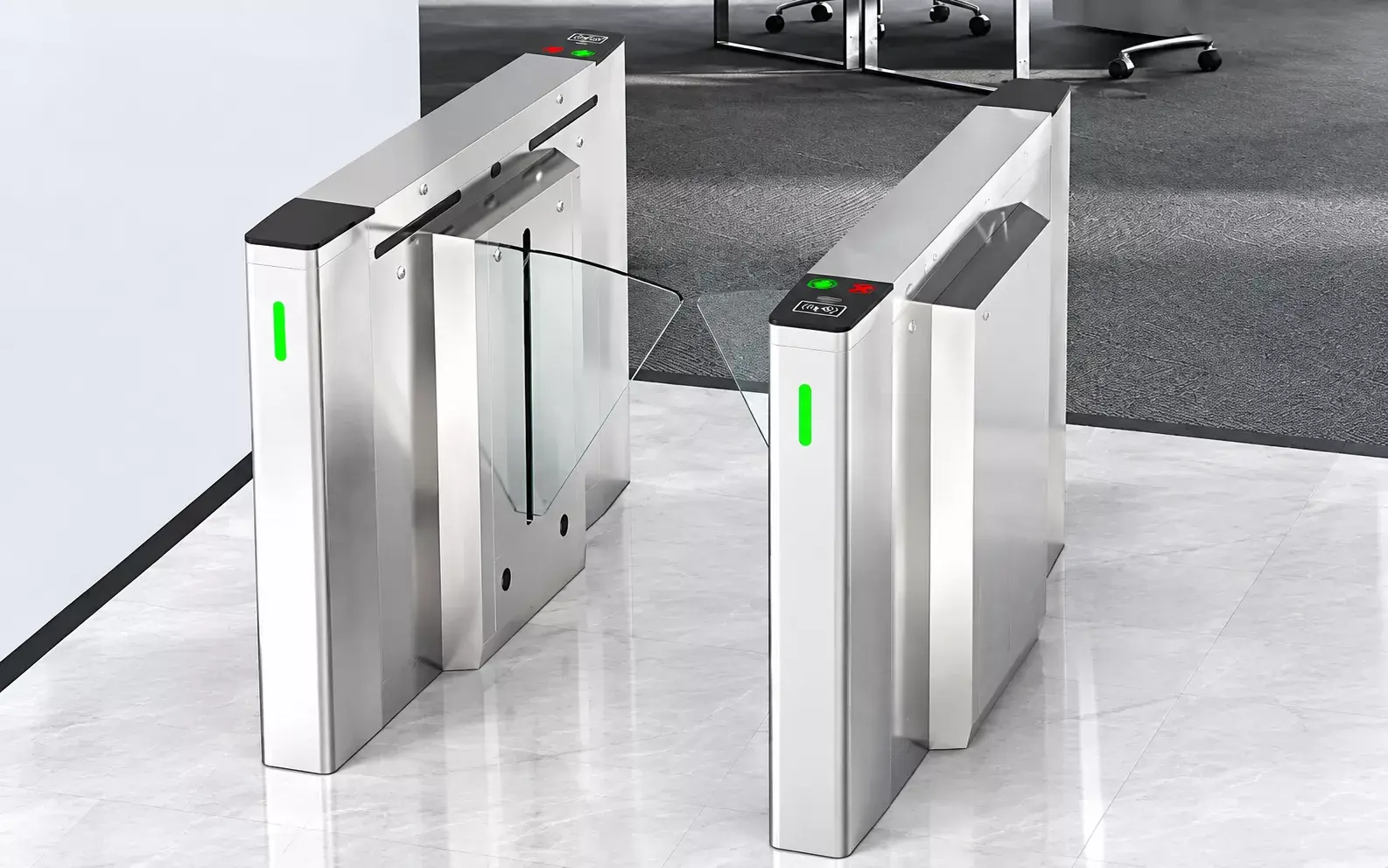 Cổng Flap Barrier ZKTeco FBL500 chính hãng được STech nhập khẩu nguyên chiếc Cổng Flap Barrier ZKTeco FBL500 chính hãng được STech nhập khẩu nguyên chiếc