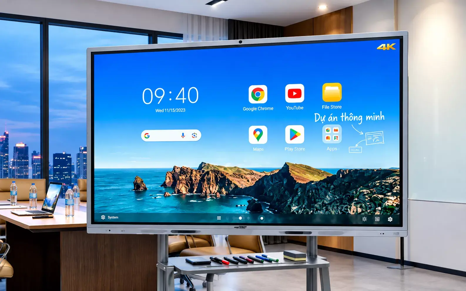 Màn hình tương tác 75 inch 4K Hikvision DS-D5A75RB/A3 Màn hình tương tác 75 inch 4K Hikvision DS-D5A75RB/A3