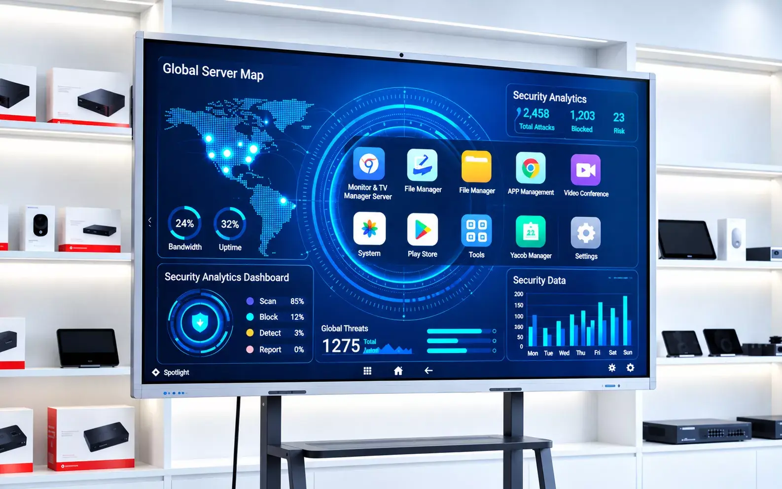 Màn hình tương tác 86 inch Hikvision DS-D5B86RB/EP Màn hình tương tác 86 inch Hikvision DS-D5B86RB/EP