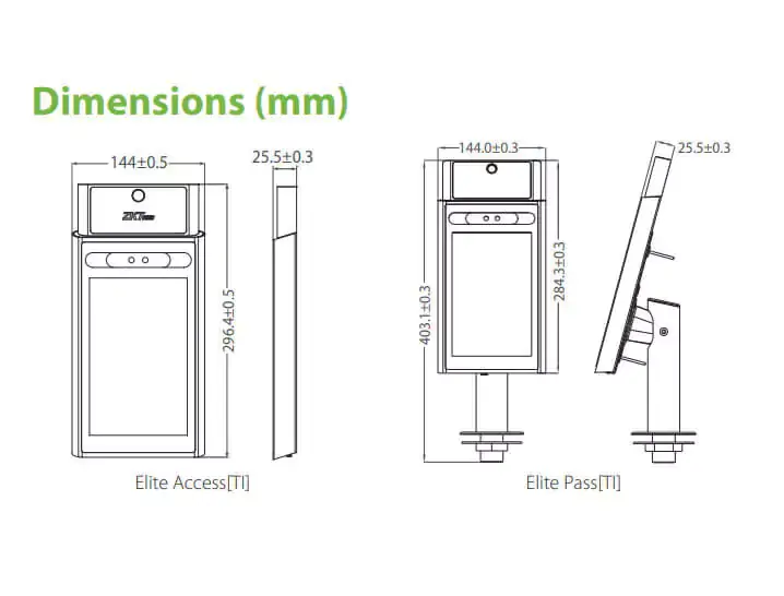 Máy chấm công khuôn mặt Elite Series [TI]