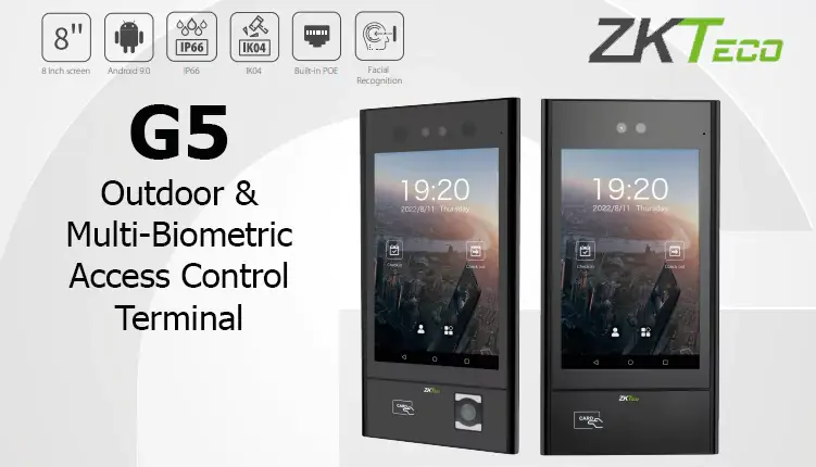 Máy chấm công đa sinh trắc học ZKTeco G5