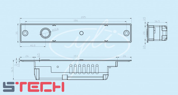 Khóa Thả Chốt Yli Yb-100N(LED)-5P1