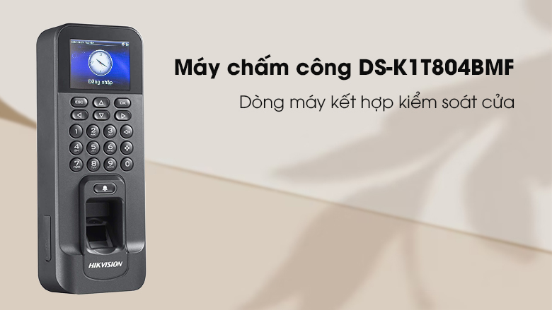 Máy Chấm Công Hikvision DS-K1T804BMF - Nhận thẻ Mifare11