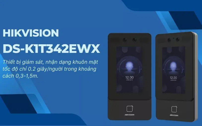 Giới thiệu máy chấm công DS-K1T342MWX Giới thiệu máy chấm công DS-K1T342MWX