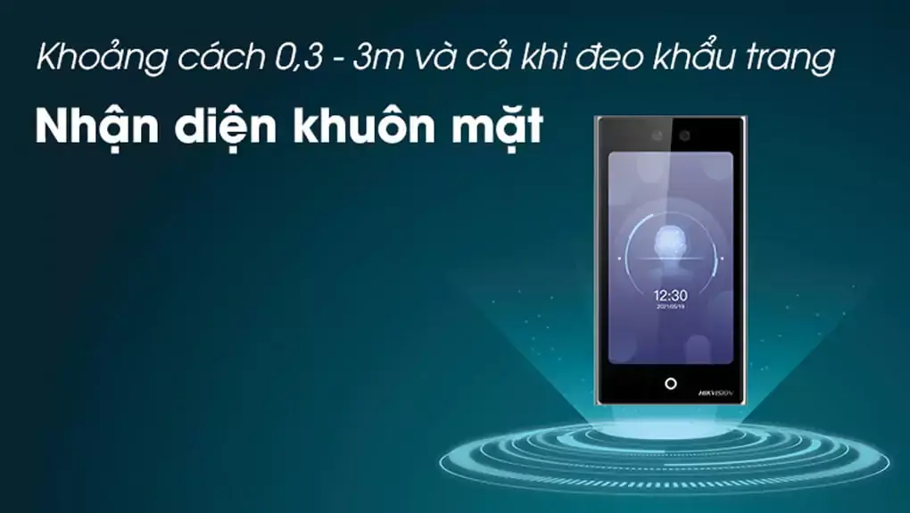 Máy chấm công khuôn mặt Hikvision DS-K1T673DX