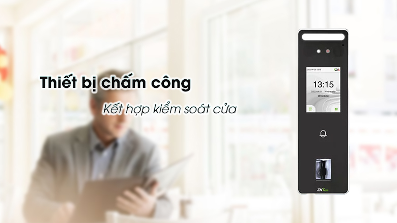 Máy Chấm Công Kiểm Soát Cửa ZKTeco SpeedFace-V3L6