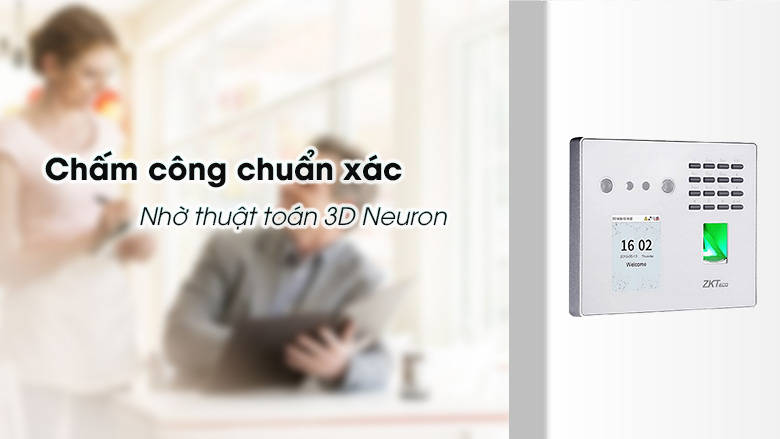 Máy Chấm Công Vân Tay - Nhận Diện Khuôn Mặt ZKTeco MB40-VL7