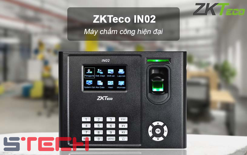Máy chấm công vân tay ZKTeco IN021