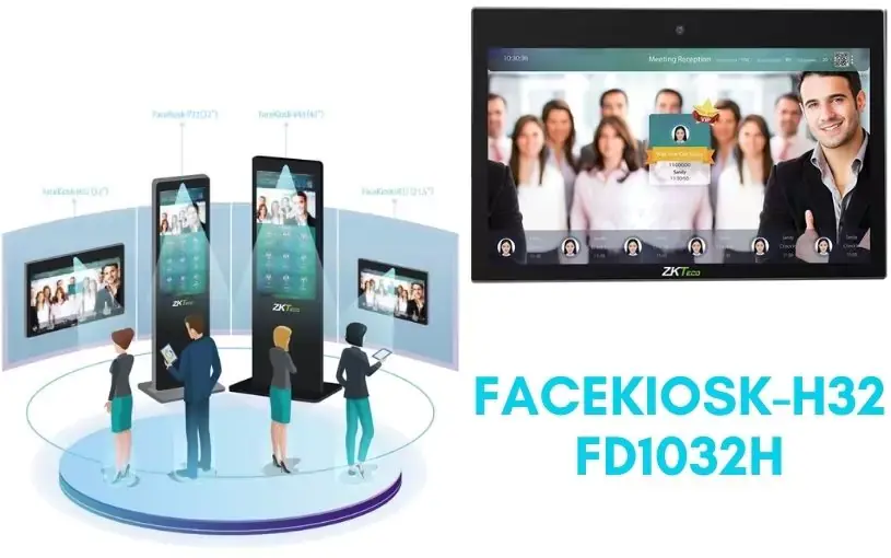Máy chấm công khuôn mặt ZKTeco FaceKiosk-H32 FD1032H Máy chấm công khuôn mặt ZKTeco FaceKiosk-H32 FD1032H