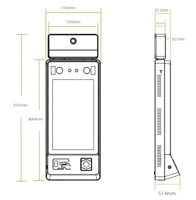 Máy chấm công kiểm soát truy cập ZKTeco G4 Pro [TI]