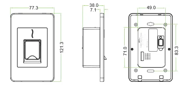 Đầu đọc vân tay thẻ ZKTeco FR1500S