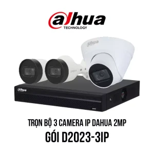 Trọn bộ 3 camera IP Dahua 2MP giá rẻ [D2023-3IP]