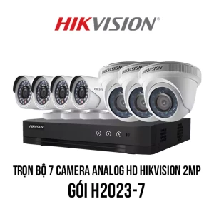 Trọn bộ 7 camera Analog HD HIKVISION 2MP giá rẻ [H2023-7]